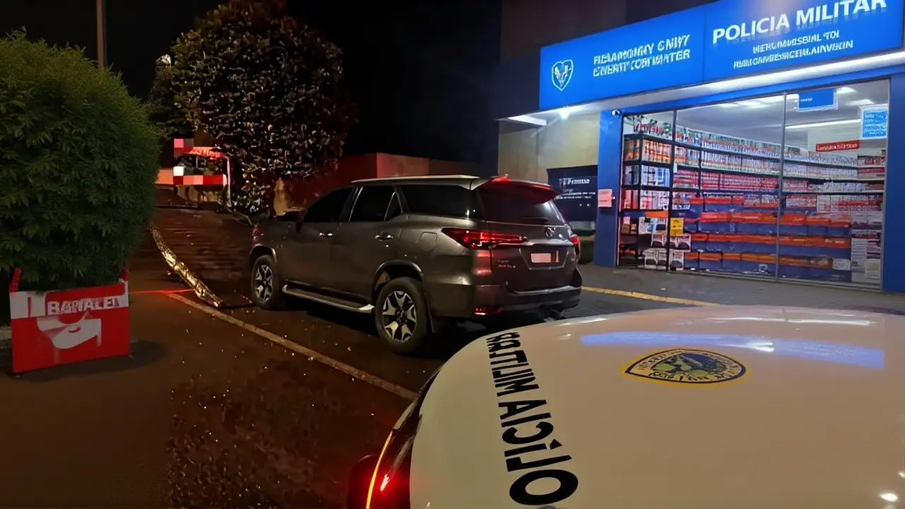 Hilux furtada em Goioerê é recuperada após perseguição no Oeste do Paraná