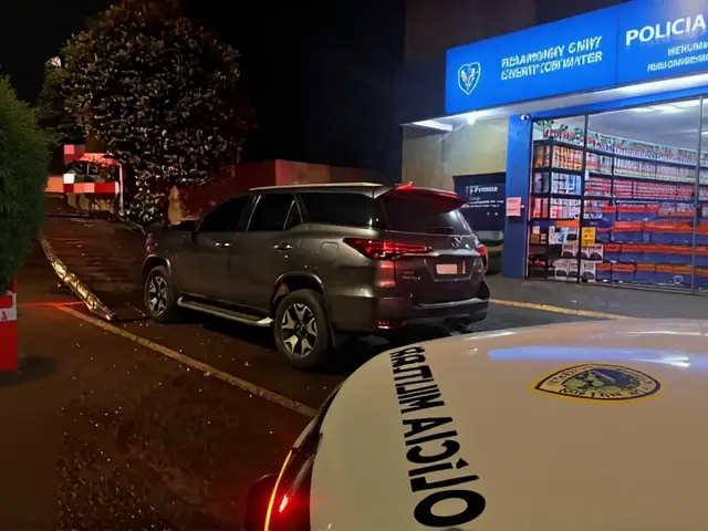 Hilux furtada em Goioerê é recuperada após perseguição no Oeste do Paraná